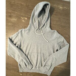 Buck Mason Interloop Boxy Relaxed Cropped Hoodie Women's XS Americana Loungewear
